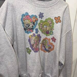 Colorful Graphic Women's Crew Neck Sweater